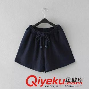 歐美風(fēng)麻料抽繩短褲裙 批發(fā)市場(chǎng)的時(shí)尚新寵
